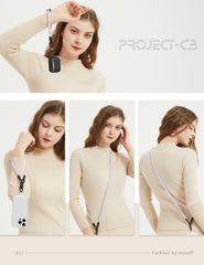 Project-cb Hand Wrist Phone Strap,KeyChian 07mm